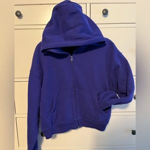 TNA Cozy Fleece Boyfriend Boxy Zip Hoodie